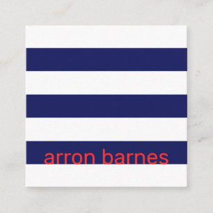 Carte De Visite Carré Bleu de marine marine moderne