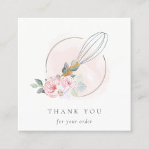 Bois Whisk Blush Aquarelle Flora Chef Merci