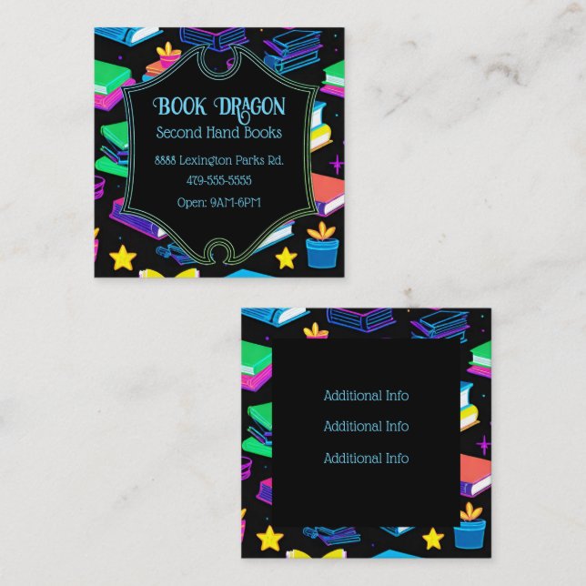 Carte De Visite Carré Booking It Booking (Devant / Derrière)