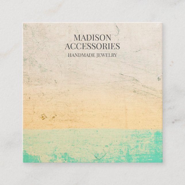 Carte De Visite Carré Boutique de bijoux sur mesure (Devant)