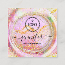 Boutique Luxe Boutique Logo QR Code Holographe Or