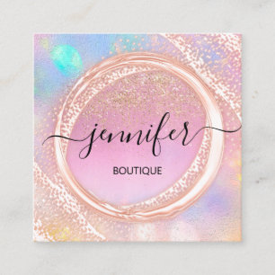 Carte De Visite Carré Boutique Professionnelle Boutique Beauté Ombre Par