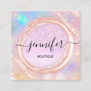 Carte De Visite Carré Boutique professionnelle Boutique Beauté Parties s