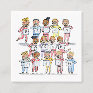 Carte De Visite Carré Brosse tes dents