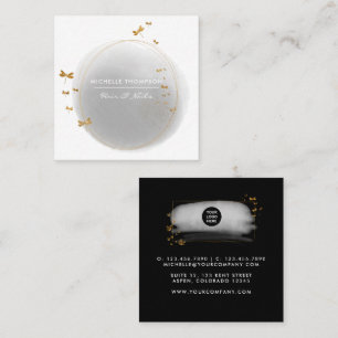 Carte de visite Carré Brushstrokies