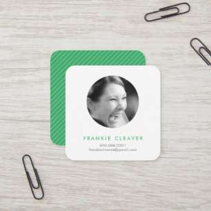Carte De Visite Carré Capture d'écran de la photo MODERNE SPOT cercle si
