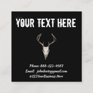 Carte De Visite Carré Carré noir Antler