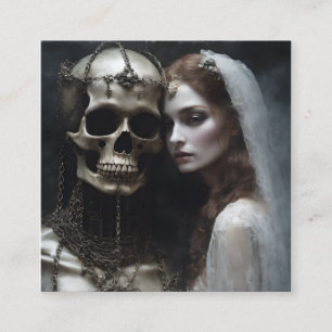 Carte De Visite Carré Cette mariée démoniaque serrée enchaînée par une c