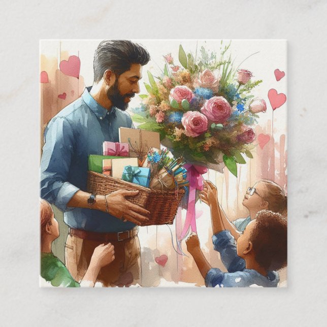 Carte De Visite Carré Chef-d'oeuvre (Devant)