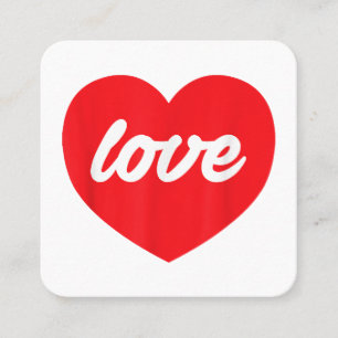 Carte De Visite Carré Chemise Valentines - Vallentines T-shirt Cadeaux H