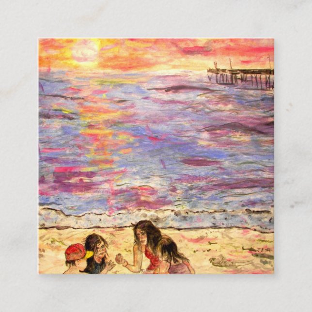 Carte De Visite Carré Chercheurs de Shell (Devant)