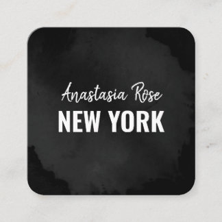 Carte De Visite Carré Chic Moderne Luxe Simple Noir Simple Minimaliste