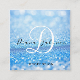 Carte De Visite Carré Ciseaux de coiffeur professionnel Rose Turquoise G