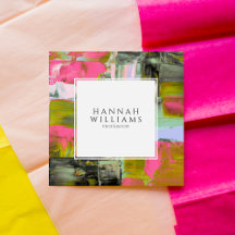 Code QR coloré élégant Motif de peinture Abstrait