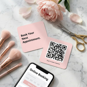 Carte De Visite Carré Code QR de votre prochain rendez-vous