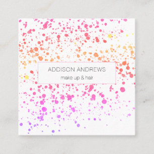 Carte De Visite Carré Coiffeur Makeup Artist