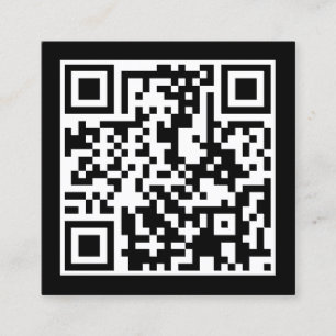 Carte De Visite Carré concevoir votre propre code QR