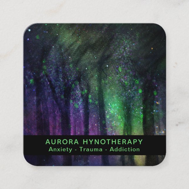 Carte De Visite Carré *~* Conseiller . Hypnothérapie Hypnose Therapy (Devant)
