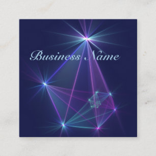 Carte De Visite Carré Constellation, Art fractal abstrait de fantaisie