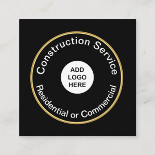 Carte De Visite Carré Construction moderne audacieuse