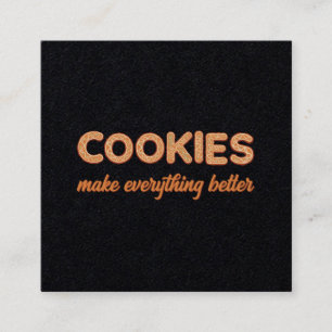 Carte De Visite Carré Cookies tout mieux