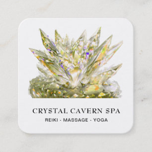 Carte De Visite Carré *~* Cosmic Sparkling Magique or cristal QR