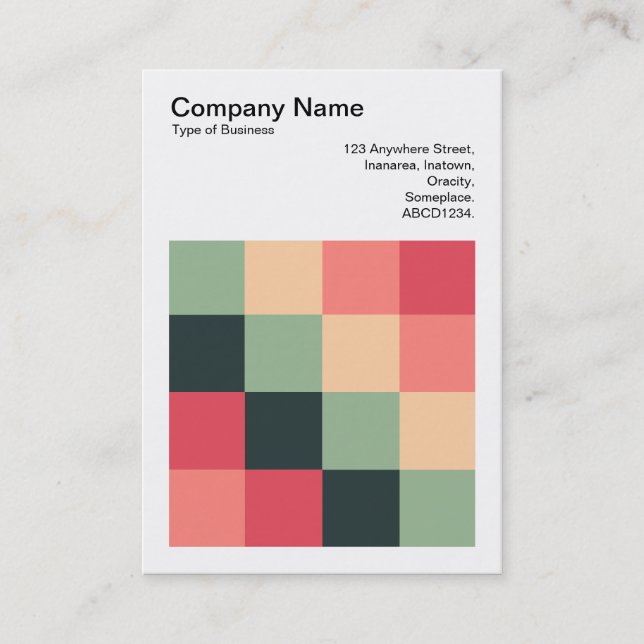 Carte De Visite Carré couleur - 015 (Devant)