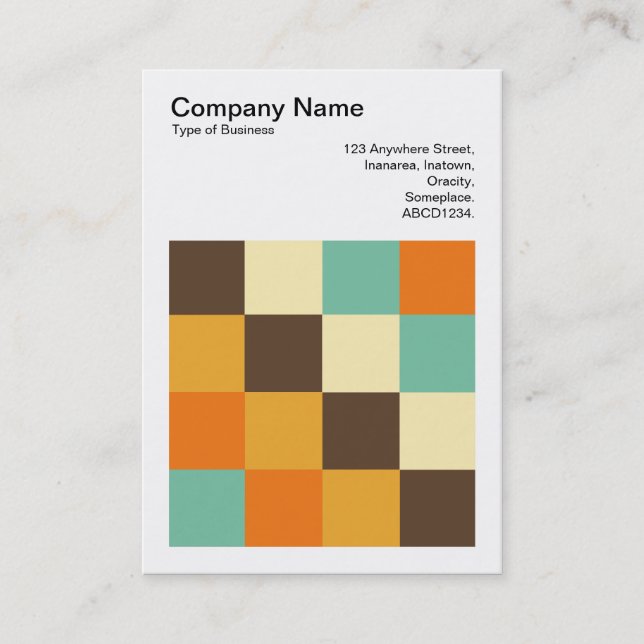 Carte De Visite Carré couleur - 05 (Devant)