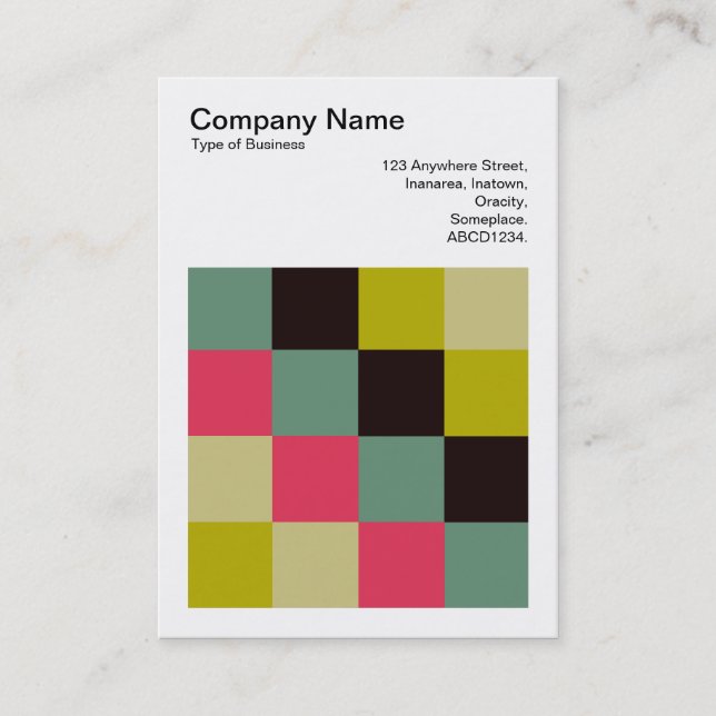 Carte De Visite Carré couleur - 06 (Devant)
