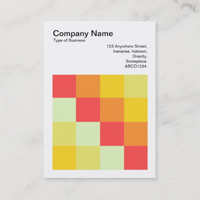Carte De Visite Carré couleur - 07 (Devant)