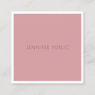 Carte De Visite Carré Couleurs de tendance moderne Élégant minimaliste M