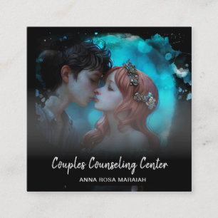 Carte De Visite Carré *~* Couples conjugaux Counseling AP55 Angels QR