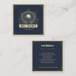Carte De Visite Carré Cours de formation professionnelle au golf