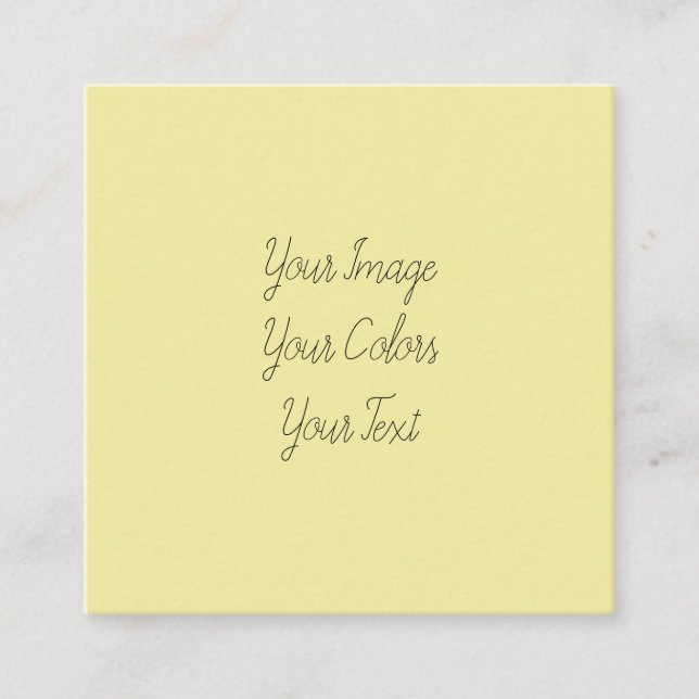 Carte De Visite Carré Créez votre propre (Devant)