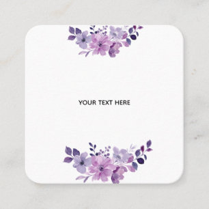 Carte De Visite Carré Créez Votre Propre Floral