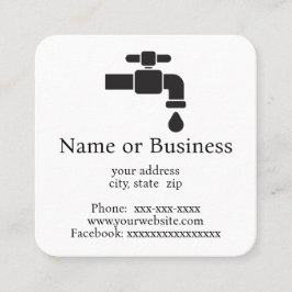 Carte De Visite Carré Crobinet qui fuit