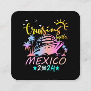 Carte De Visite Carré Croisière familiale au Mexique