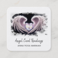 *~* Crystal Opal Heart QR Angel ailes AP78