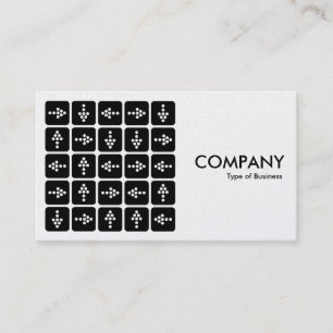 Carte De Visite Carré de flèches de LED - blanc (carte de platin