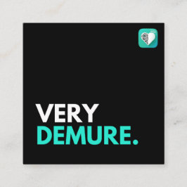 CARTE DE VISITE CARRÉ DÉMONTRER