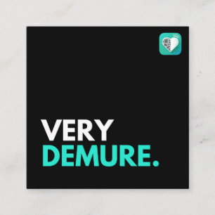 CARTE DE VISITE CARRÉ DÉMONTRER