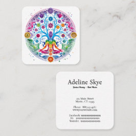 Carte De Visite Carré Design Chakra