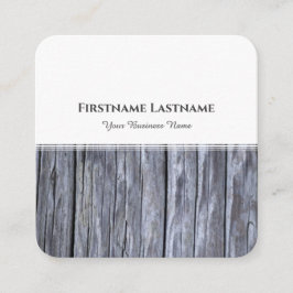 Carte De Visite Carré Design d'intérieur moderne blanc rayures gris