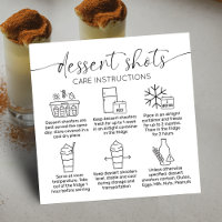 Dessert Tireur Instructions Minimal Cake Shots