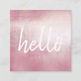 Carte de visite carré d'EventPlanner de bonjour