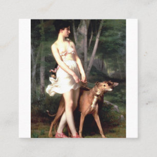 Carte De Visite Carré Diana La Chasse De Gaston Casimir Saint Pierre