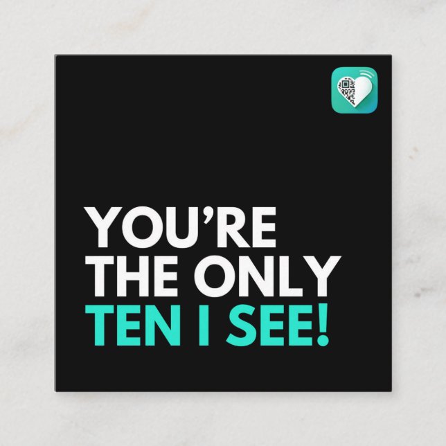 CARTE DE VISITE CARRÉ DIX-I-VOIE (Devant)