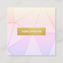 Carte de visite Carré  d'or de Motif géométrique