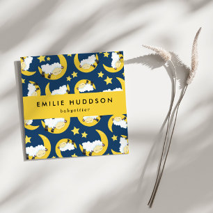 Carte De Visite Carré Dormir, Babysitter, Garderie, Garde d'enfants