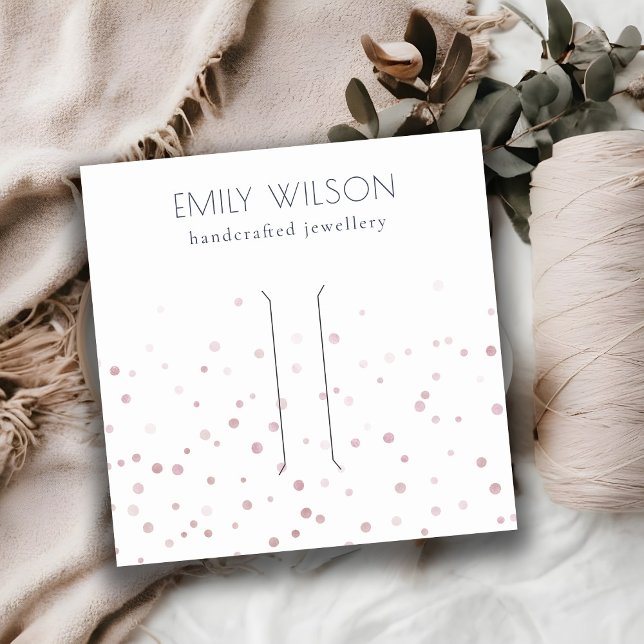 Carte De Visite Carré Écran de la clips de cheveux Confetti Bow (Créateur téléchargé)